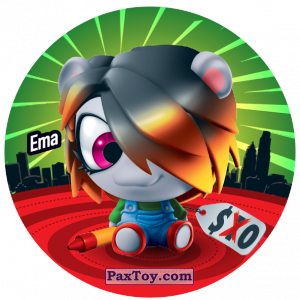 PaxToy.com  Фишка / POG / CAP / Tazo 173 Ema из Gamesa: Super Funki Punky