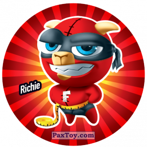 PaxToy.com  Фишка / POG / CAP / Tazo 183 Richie из Gamesa: Super Funki Punky