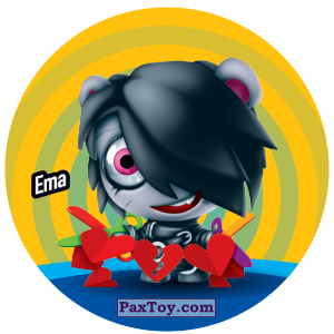 PaxToy.com  Фишка / POG / CAP / Tazo 206 Ema из Gamesa: Super Funki Punky