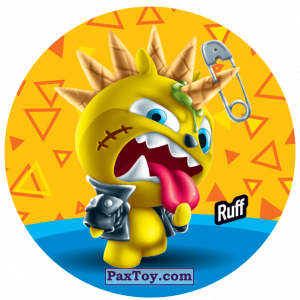 PaxToy.com  Фишка / POG / CAP / Tazo 207 Ruff из Gamesa: Super Funki Punky