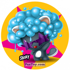 PaxToy.com  Фишка / POG / CAP / Tazo 209 Stinky из Gamesa: Super Funki Punky