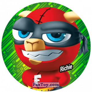 PaxToy.com  Фишка / POG / CAP / Tazo 228 Richie из Gamesa: Super Funki Punky