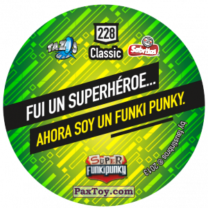 PaxToy.com - Фишка / POG / CAP / Tazo 228 Richie (Сторна-back) из Gamesa: Super Funki Punky