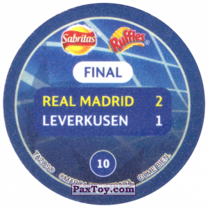 PaxToy.com - 10 2002 Glasgow (Сторна-back) из Sabritas: Football Champions League 2019