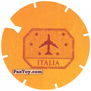 PaxToy.com 11 Yellow Tazo - Logo Italia из Cheetos: Spider-Man Lejos De Casa (CLASSIC TAZOS)