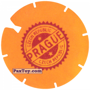 PaxToy.com 14 Yellow Tazo - Logo Prague из Cheetos: Spider-Man Lejos De Casa (CLASSIC TAZOS)