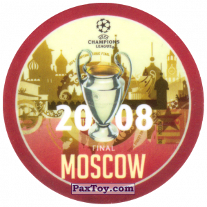 PaxToy.com  Фишка / POG / CAP / Tazo 16 2008 Moscow из Sabritas: Football Champions League 2019