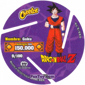 PaxToy.com - 009 Son Goku - Blast (Сторна-back) из Sabritas: Dragon Ball Z XFERAS Tazos