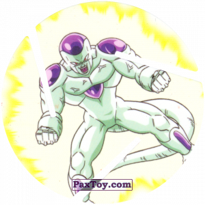 PaxToy.com  Фишка / POG / CAP / Tazo 037 Frieza - Fourth Form Power из Cheetos: Dragon Ball Z XFERAS Tazos