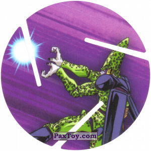 PaxToy.com  Фишка / POG / CAP / Tazo 058 Cell - Blast из Cheetos: Dragon Ball Z XFERAS Tazos