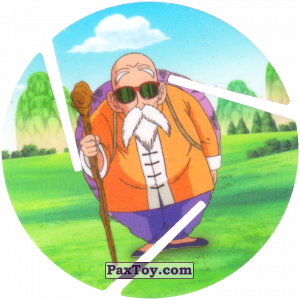PaxToy.com  Фишка / POG / CAP / Tazo 070 Master Roshi из Cheetos: Dragon Ball Z XFERAS Tazos
