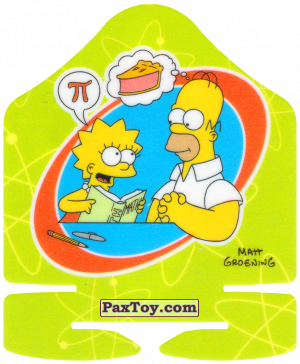 PaxToy.com - 32 из 50 Кегля - Балл 70 - Термоядерная семейка Тема 2 из 10 - Пи (Пирог) из Cheetos: Симпсоны Термоядерный Боулинг