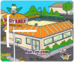 PaxToy.com  Вкладыш, Игровая еденица Катапульта Красти бургер из Cheetos: Симпсоны Термоядерный Боулинг