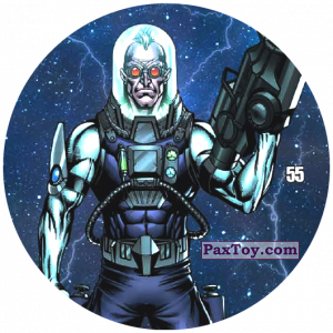 PaxToy.com  Фишка / POG / CAP / Tazo 55 Mr. Freeze из Chipicao: Justice League