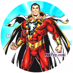 PaxToy.com  Фишка / POG / CAP / Tazo 88 Shazam из Chipicao: Justice League