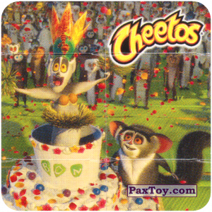 PaxToy.com - 01 Фиддлер - Король Джулиан выпрыгивает из торта из Cheetos: Фиддлеры Madagascar 2