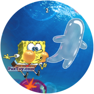 PaxToy.com - 002 SpongeBob надувает пузырь Человечька из Chipicao: Sponge Bob