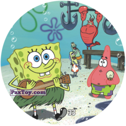 PaxToy 033 SpongeBob в гавайской юбке на пляже