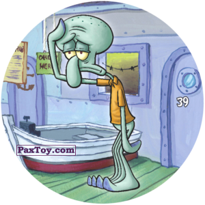 PaxToy.com - 039 Уставший Сквидвард из Chipicao: Sponge Bob