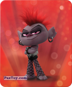 PaxToy.com 22 Королева Рокс из Пятерочка: Тролли. Большие Гастроли (Карточки)