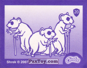 PaxToy.com - 20 Пират (Сторна-back) из Cheetos: Shrek the Third Stickers