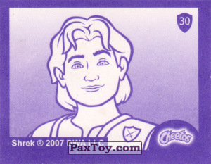 PaxToy.com - 30 Раздельный стикер - Артур и Мерлин (Сторна-back) из Cheetos: Shrek the Third Stickers