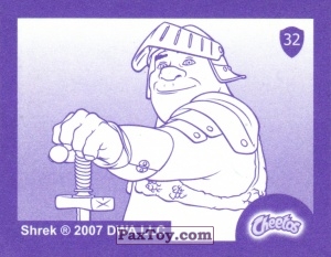 PaxToy.com - 32 Шрек, Осёл и Фиона (Сторна-back) из Cheetos: Shrek the Third Stickers