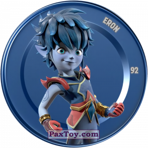 PaxToy.com  Карточка / Card, Фишка / POG / CAP / Tazo 92 ERON (Metallic Cap) из Chipicao: GORMITI