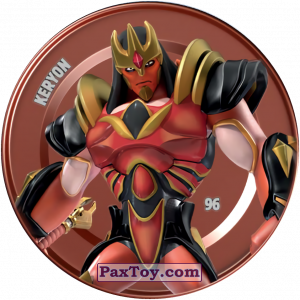 PaxToy.com  Карточка / Card, Фишка / POG / CAP / Tazo 96 KERYON (Metallic Cap) из Chipicao: GORMITI