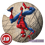 PaxToy.com  Фишка / POG / CAP / Tazo 19 Spider-Man из Circle K: Shieldz Marvel