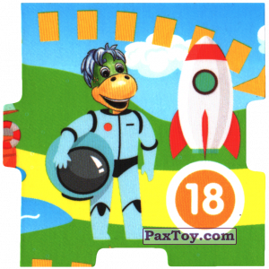 PaxToy.com - 03 Магнитик - 18 - КОСМОНАВТ или ASTRONAUT из Растишка: Играй Профессии Изучай
