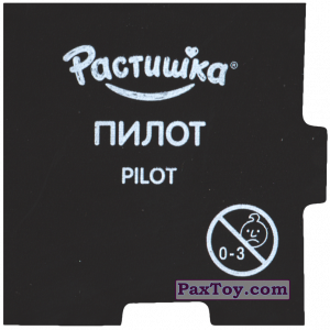 PaxToy.com - 05 Магнитик - 16 - ПИЛОТ или PILOT (Сторна-back) из Растишка: Играй Профессии Изучай