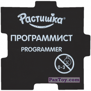 PaxToy.com - 09 Магнитик - 14 - ПРОГРАММИСТ или PROGRAMMER (Сторна-back) из Растишка: Играй Профессии Изучай