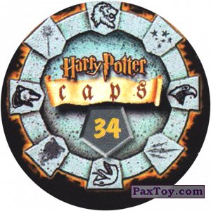 PaxToy.com - 34 (Сторна-back) из Harry Potter Caps - Гарри Поттер Фишки