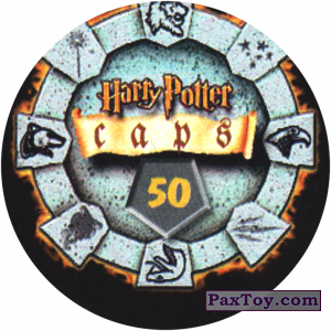 PaxToy.com - 50 (Сторна-back) из Harry Potter Caps - Гарри Поттер Фишки