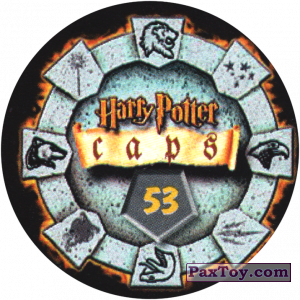 PaxToy.com - Фишка / POG / CAP / Tazo 53 Письмо (Сторна-back) из Harry Potter Caps - Гарри Поттер Фишки