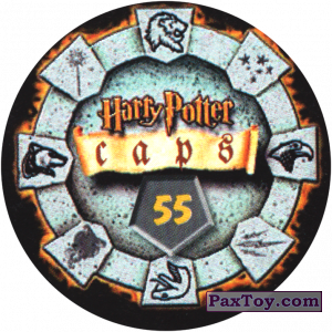 PaxToy.com - Фишка / POG / CAP / Tazo 55 (Сторна-back) из Harry Potter Caps - Гарри Поттер Фишки