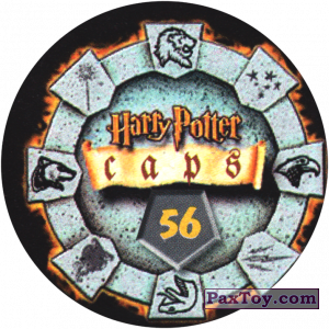 PaxToy.com - Фишка / POG / CAP / Tazo 56 (Сторна-back) из Harry Potter Caps - Гарри Поттер Фишки