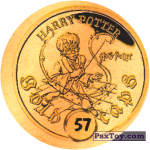 PaxToy.com - Фишка / POG / CAP / Tazo 57 (Сторна-back) из Harry Potter Caps - Гарри Поттер Фишки
