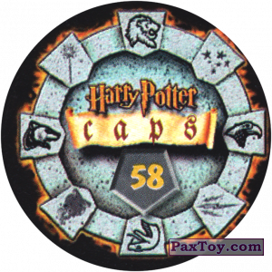 PaxToy.com - Фишка / POG / CAP / Tazo 58 (Сторна-back) из Harry Potter Caps - Гарри Поттер Фишки