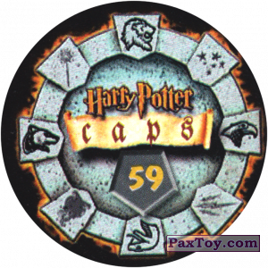 PaxToy.com - Фишка / POG / CAP / Tazo 59 (Сторна-back) из Harry Potter Caps - Гарри Поттер Фишки