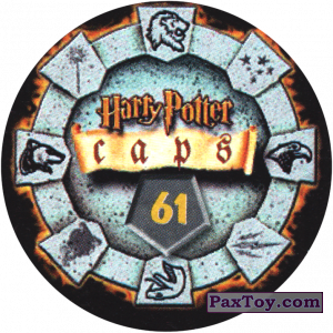 PaxToy.com - 61 (Сторна-back) из Harry Potter Caps - Гарри Поттер Фишки