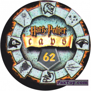 PaxToy.com - Фишка / POG / CAP / Tazo 62 (Сторна-back) из Harry Potter Caps - Гарри Поттер Фишки