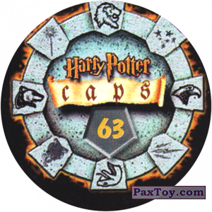 PaxToy.com - 63 (Сторна-back) из Harry Potter Caps - Гарри Поттер Фишки