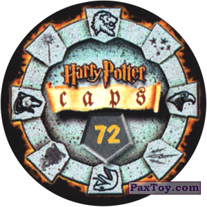 PaxToy.com - Фишка / POG / CAP / Tazo 72 Рубеус Хагрид (Сторна-back) из Harry Potter Caps - Гарри Поттер Фишки