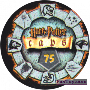 PaxToy.com - Фишка / POG / CAP / Tazo 75 (Сторна-back) из Harry Potter Caps - Гарри Поттер Фишки
