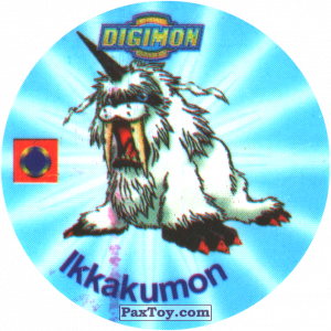 PaxToy.com - 001.1 Ikkakumon b из Digimon Pogs Tazos