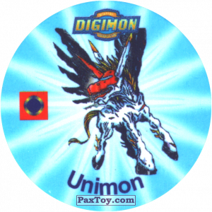 PaxToy.com 005.1 Unimon a из Digimon Pogs Tazos