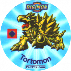 PaxToy.com 005.2 Tortomn a из Digimon Pogs Tazos