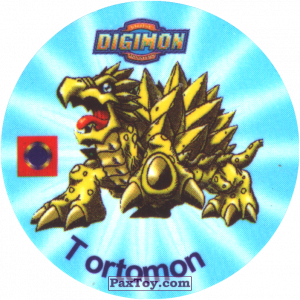 PaxToy.com 005.2 Tortomn b из Digimon Pogs Tazos